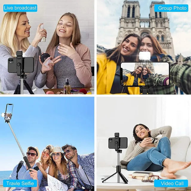 Adjustable Bluetooth Selfie Stick for Mobile with Remote