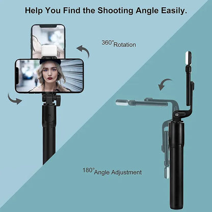 Adjustable Bluetooth Selfie Stick for Mobile with Remote